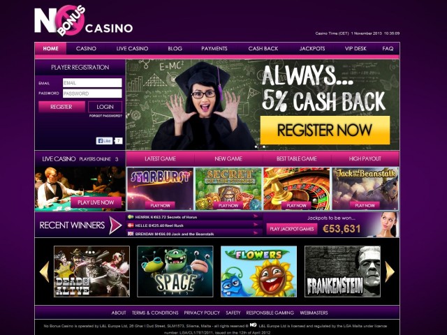 no bonus casino
